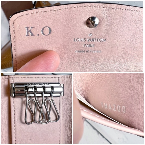 Louis Vuitton Rare “Mahina” Baby Pink Leather Key Cles - Picture 8 of 8